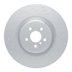 BMW 840i xDrive Gran Coupe Brake Rotor (1) - Right Rear - R1 Concepts - GEOSPEC Dimpled - `19-`22